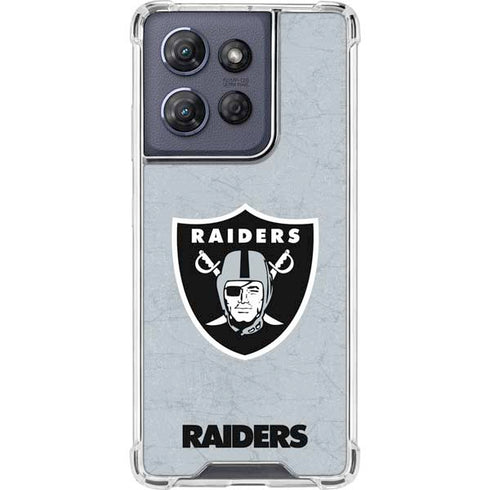NFL Las Vegas Raiders - Alternate Distressed Moto G Play 5G (2025) Clear Case